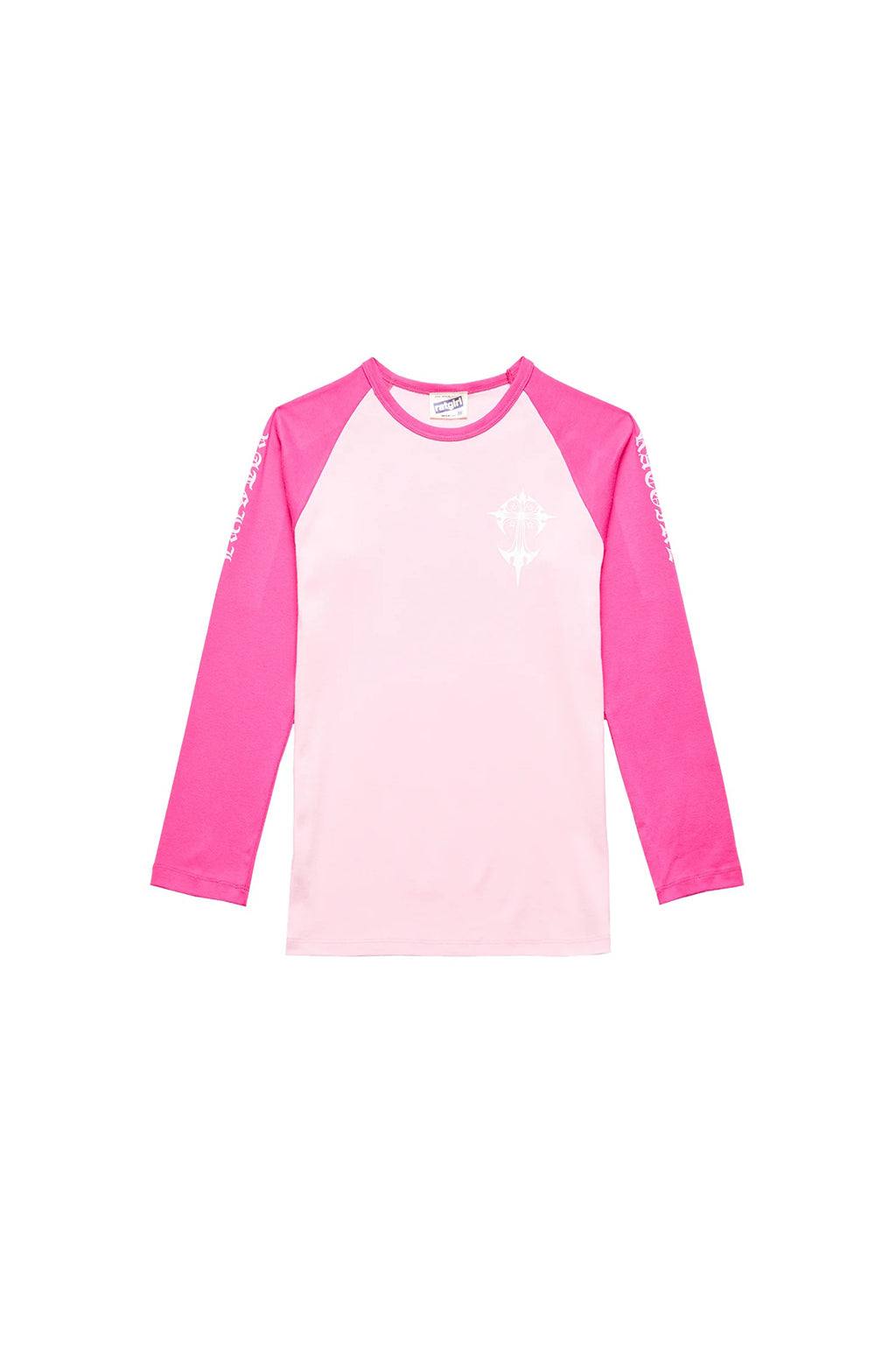 The Mailbu Cross Womens Raglan Pink - Ratgirl available online with global shipping, and in PAM Stores Melbourne and Sydney.