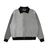 MULTI KNIT SHIRT JACKET BLACK