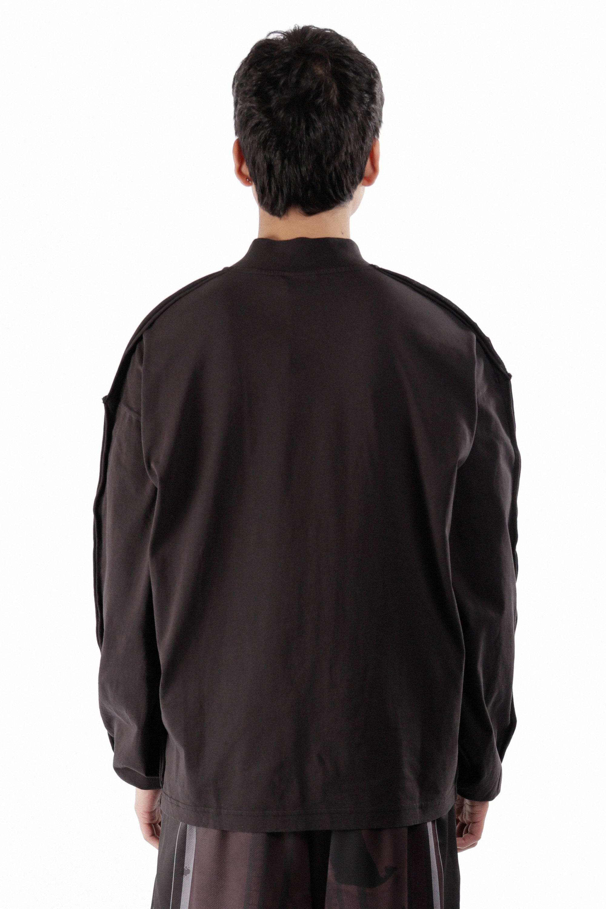The Acuto Mock Long Sleeve Washed Black available online with global shipping, and in PAM Stores Melbourne and Sydney.