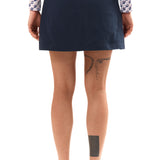 GESTURES SKORT - SEERSUCKER