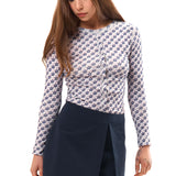 GESTURES SKORT - SEERSUCKER