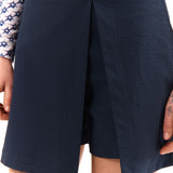 GESTURES SKORT - SEERSUCKER