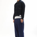 The WASHED LIGHT WEIGHT DENIM ZIP JACKET available online with global shipping, and in PAM Stores Melbourne and Sydney.