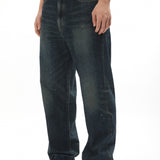 The WASHED DENIM DP BASIC PANTS INDIGO available online with global shipping, and in PAM Stores Melbourne and Sydney.