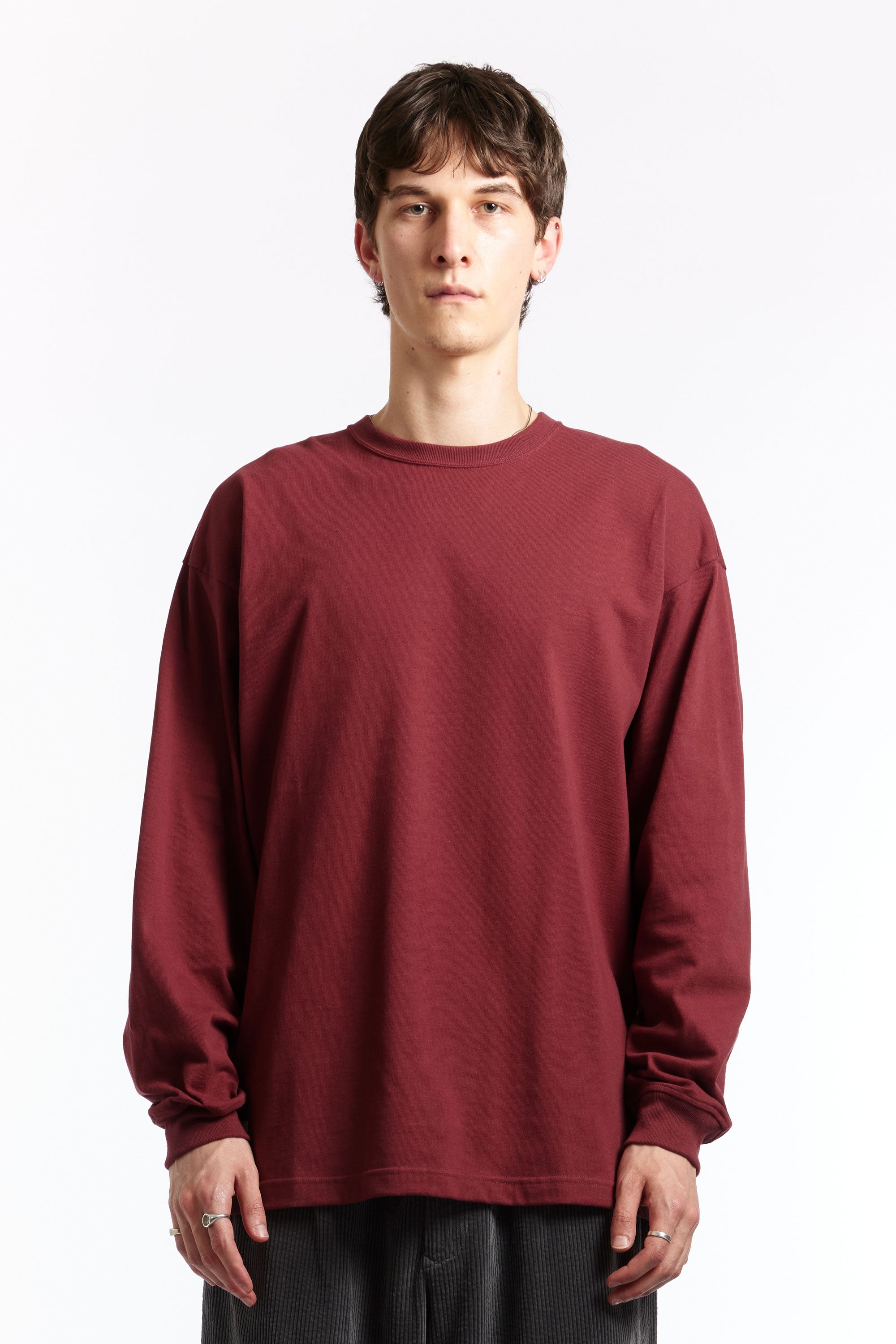 The WTAPS - OBJ 01 COTTON CONTAINING LS BURGUNDY available online with global shipping, and in PAM Stores Melbourne and Sydney.
