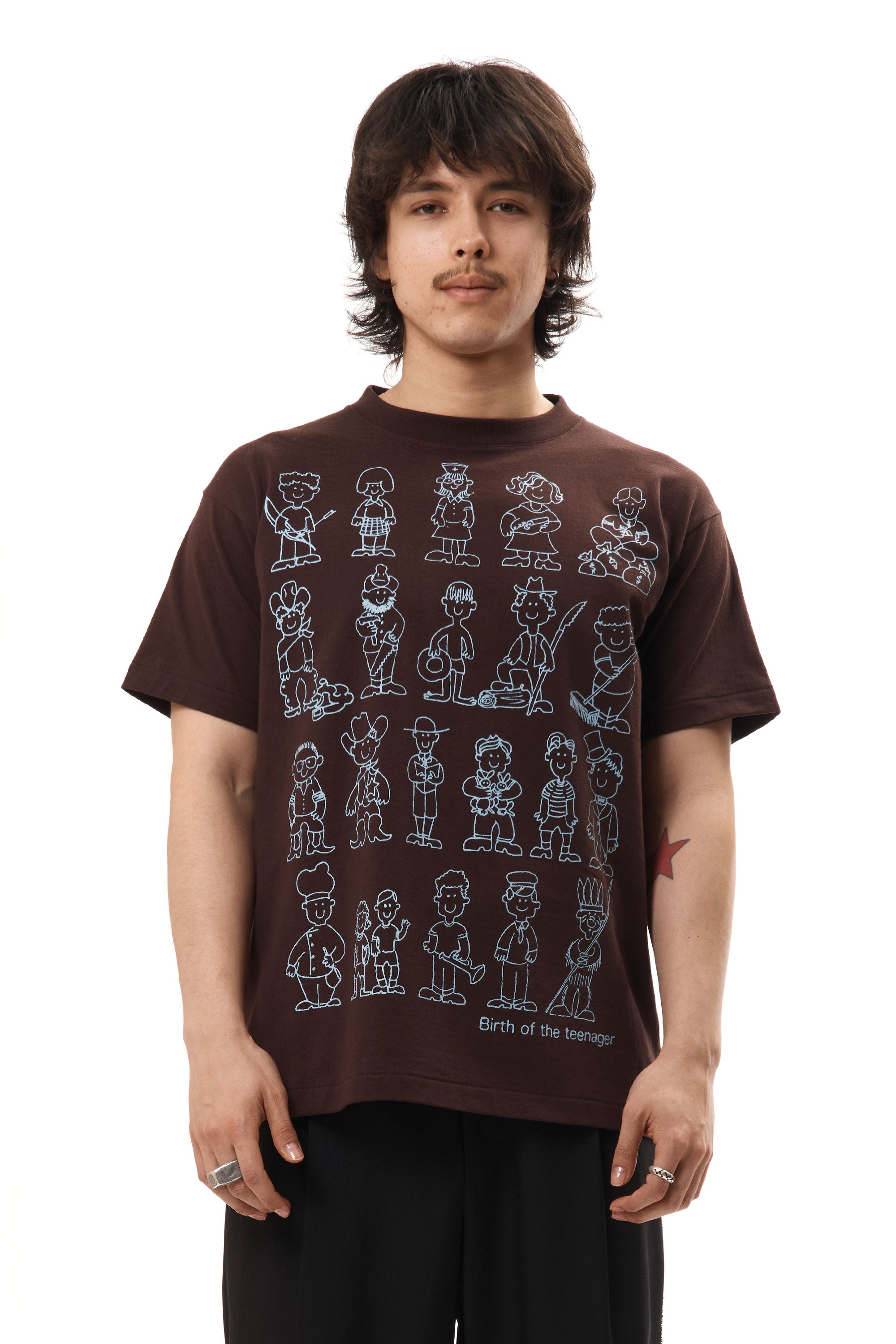The Occupation Tee Brown available online with global shipping, and in PAM Stores Melbourne and Sydney.