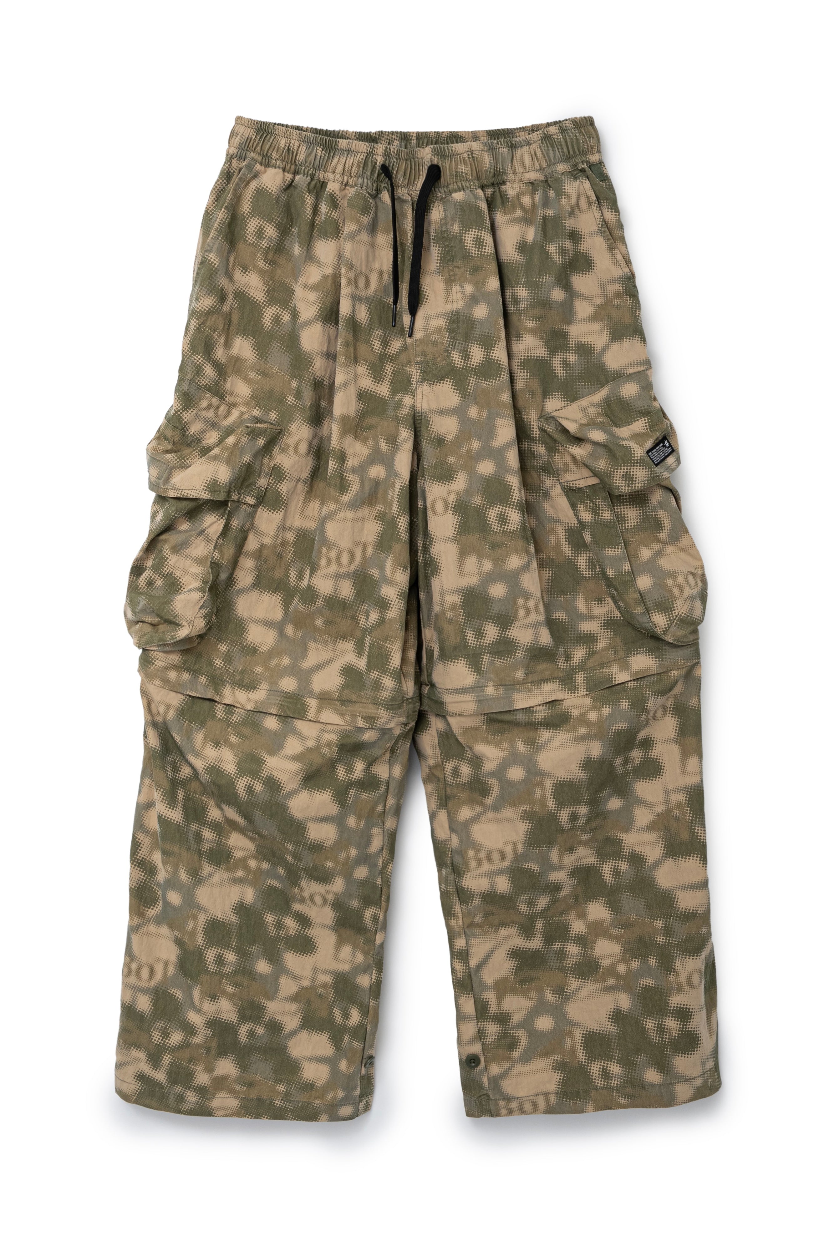 The PAM x BoTT ZIP CARGO PANT - CAMO available online with global shipping, and in PAM Stores Melbourne and Sydney.