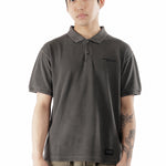 The PIGMENT DYED POLO SS TOP BLACK available online with global shipping, and in PAM Stores Melbourne and Sydney.