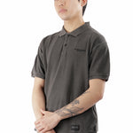 The PIGMENT DYED POLO SS TOP BLACK available online with global shipping, and in PAM Stores Melbourne and Sydney.