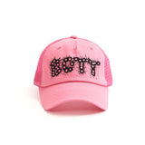 The BANG! Logo Mesh-back 5-Panel Cap Pink available online with global shipping, and in PAM Stores Melbourne and Sydney.