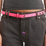 The HALF STUDS BELT PINK available online with global shipping, and in PAM Stores Melbourne and Sydney.