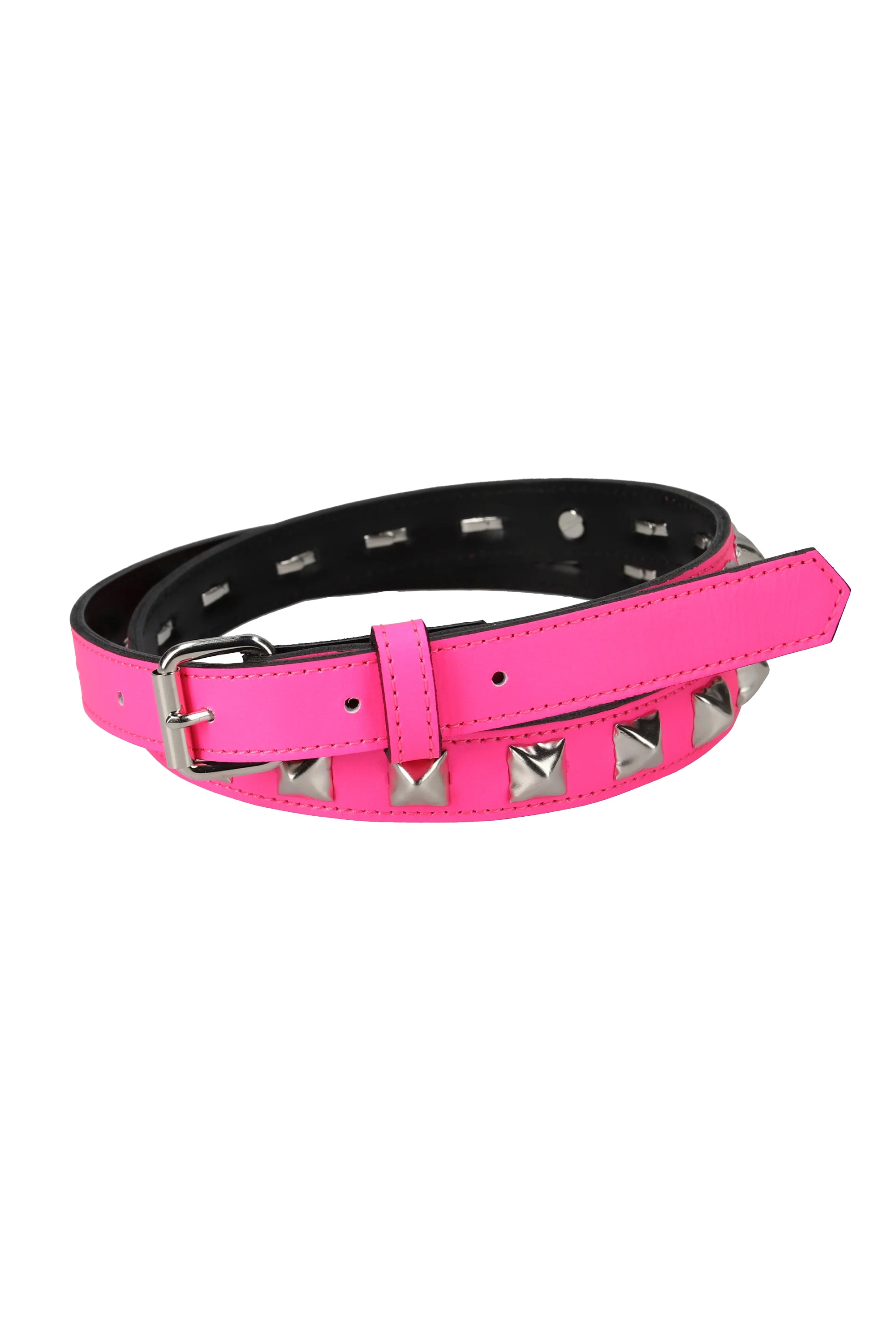 The HALF STUDS BELT PINK available online with global shipping, and in PAM Stores Melbourne and Sydney.