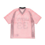 The Mesh Football Shirt Pink available online with global shipping, and in PAM Stores Melbourne and Sydney.