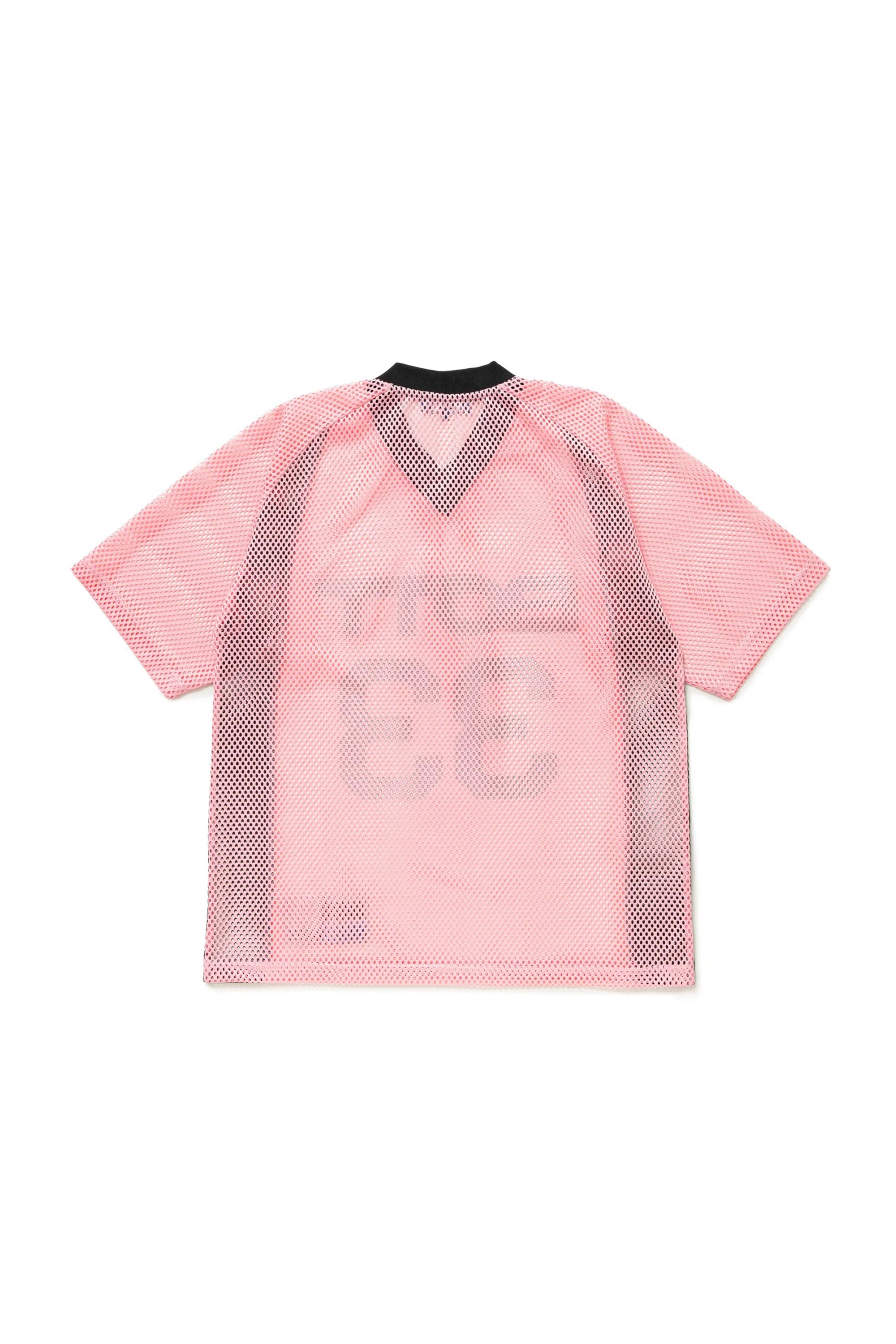 The Mesh Football Shirt Pink available online with global shipping, and in PAM Stores Melbourne and Sydney.