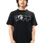 The Pissed Off Tee Black available online with global shipping, and in PAM Stores Melbourne and Sydney.