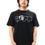 The Pissed Off Tee Black available online with global shipping, and in PAM Stores Melbourne and Sydney.