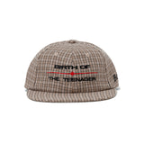 The Plaid 6-Panel Cap Natural available online with global shipping, and in PAM Stores Melbourne and Sydney.