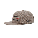 The Plaid 6-Panel Cap Natural available online with global shipping, and in PAM Stores Melbourne and Sydney.