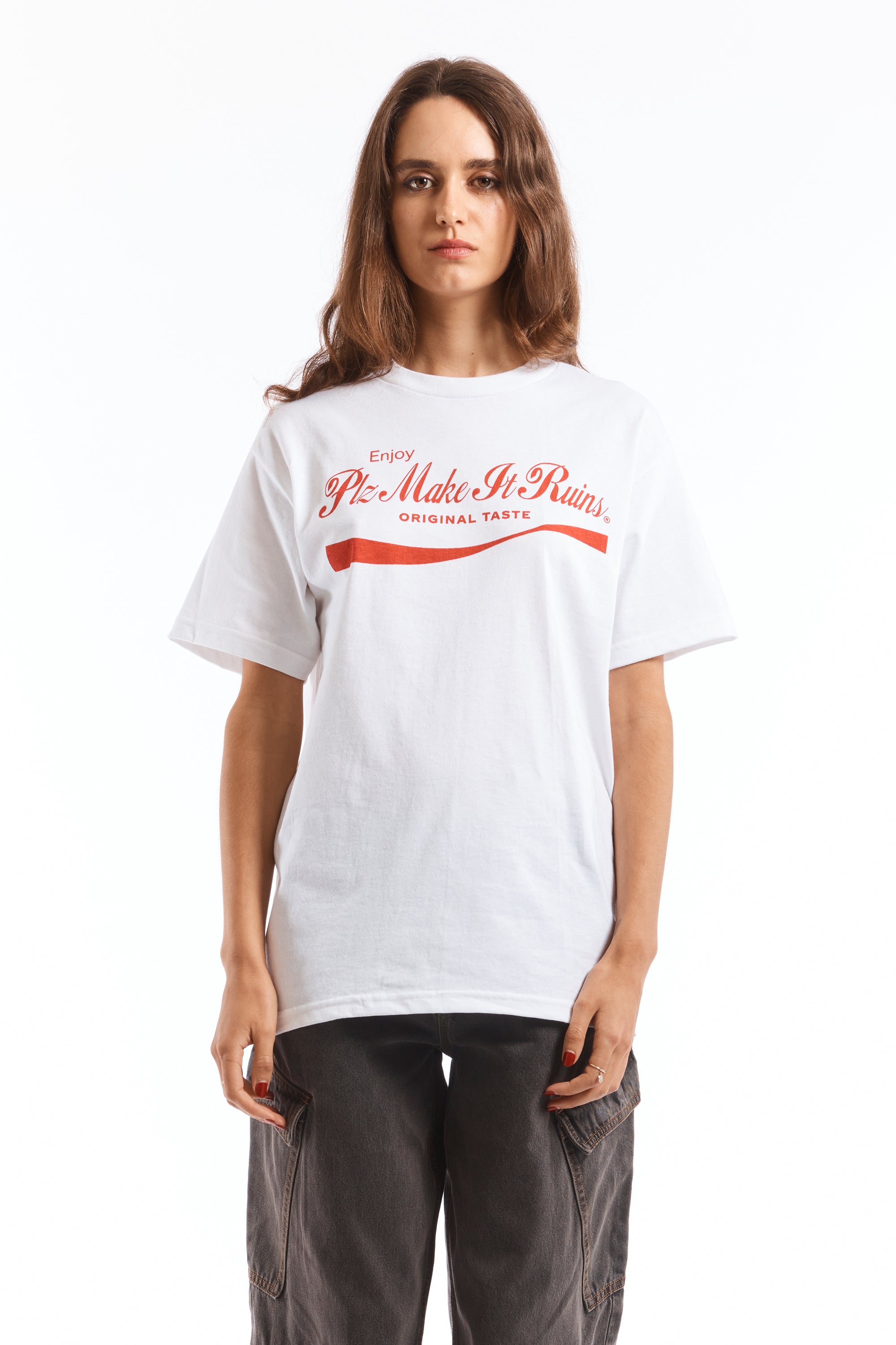 The PLZ Enjoy T-Shirt available online with global shipping, and in PAM Stores Melbourne and Sydney.