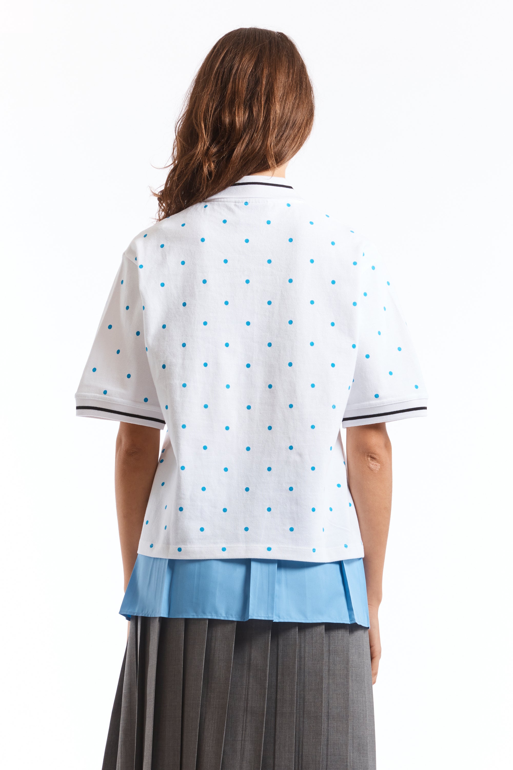 The POLKA DOTS POLO SHIRT available online with global shipping, and in PAM Stores Melbourne and Sydney.