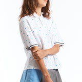 The POLKA DOTS POLO SHIRT available online with global shipping, and in PAM Stores Melbourne and Sydney.