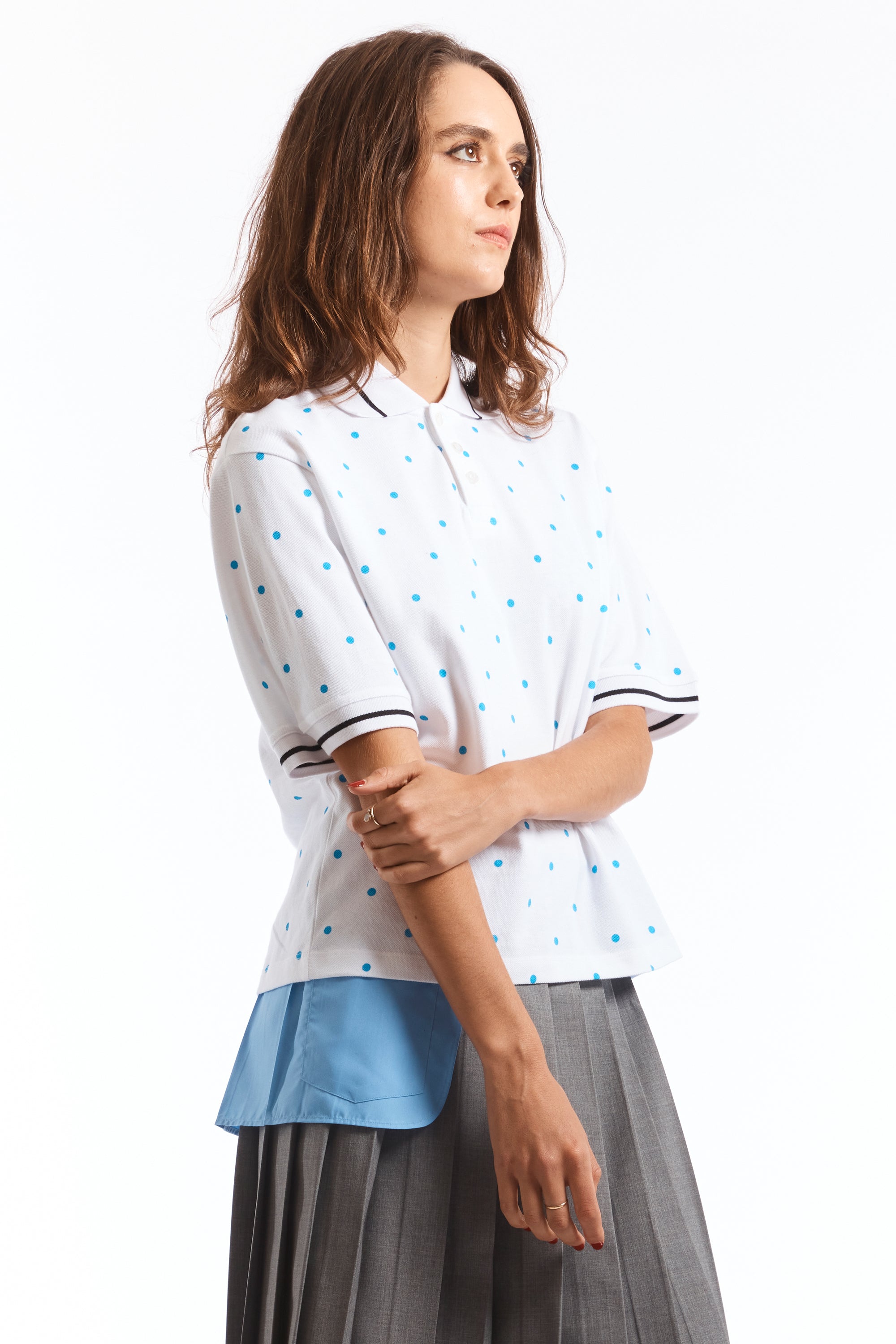 The POLKA DOTS POLO SHIRT available online with global shipping, and in PAM Stores Melbourne and Sydney.