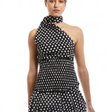 The POLKA DOT GWEN TOP available online with global shipping, and in PAM Stores Melbourne and Sydney.