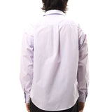 FLOATING HEART BROADCLOTH SHIRT LAVENDER STRIPE