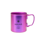 The TITANIUM DOUBLE WALL CUP 450ml ANODISED PURPLE available online with global shipping, and in PAM Stores Melbourne and Sydney.