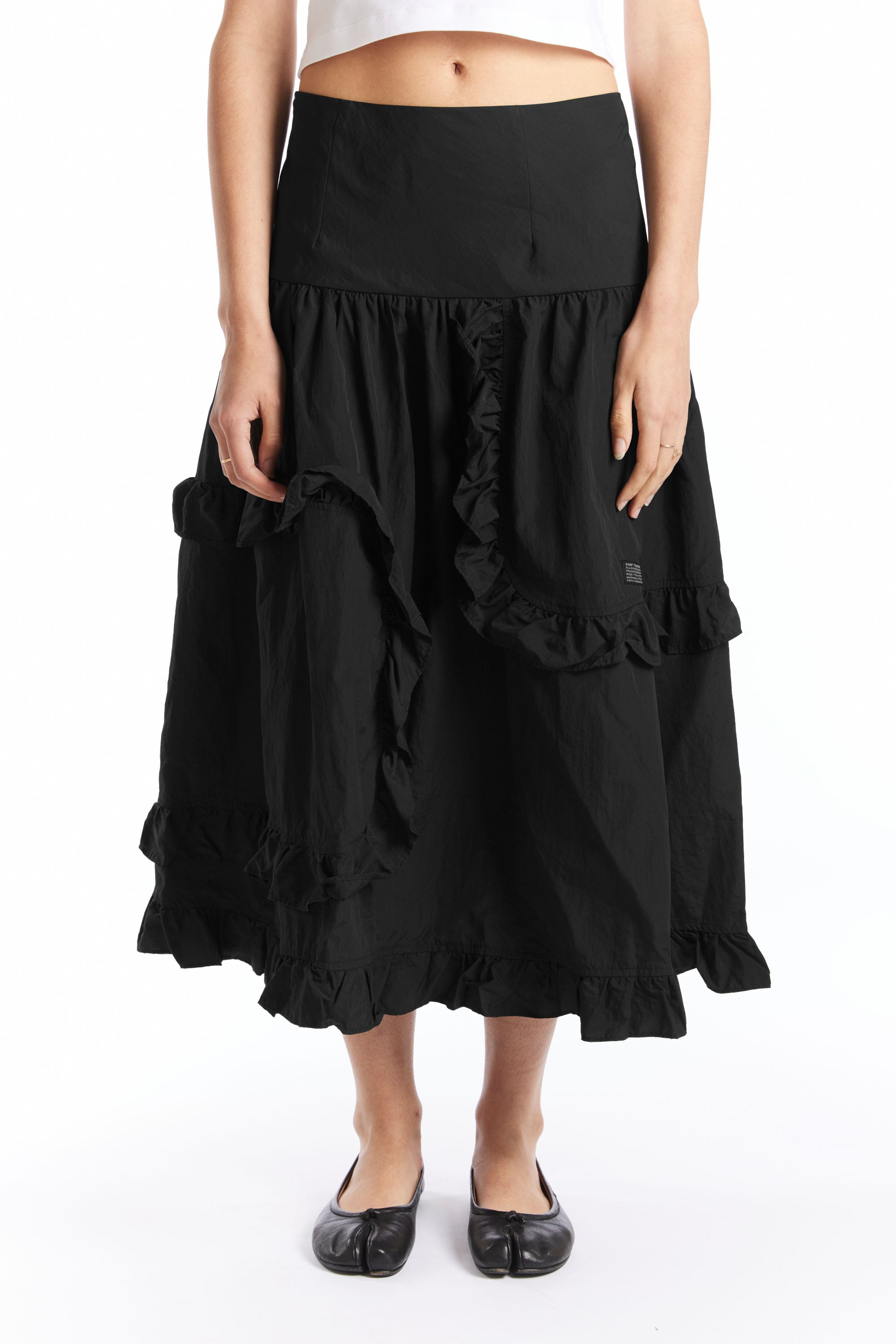 The Pathways Maxi Skirt Black (Exclusive) available online with global shipping, and in PAM Stores Melbourne and Sydney.