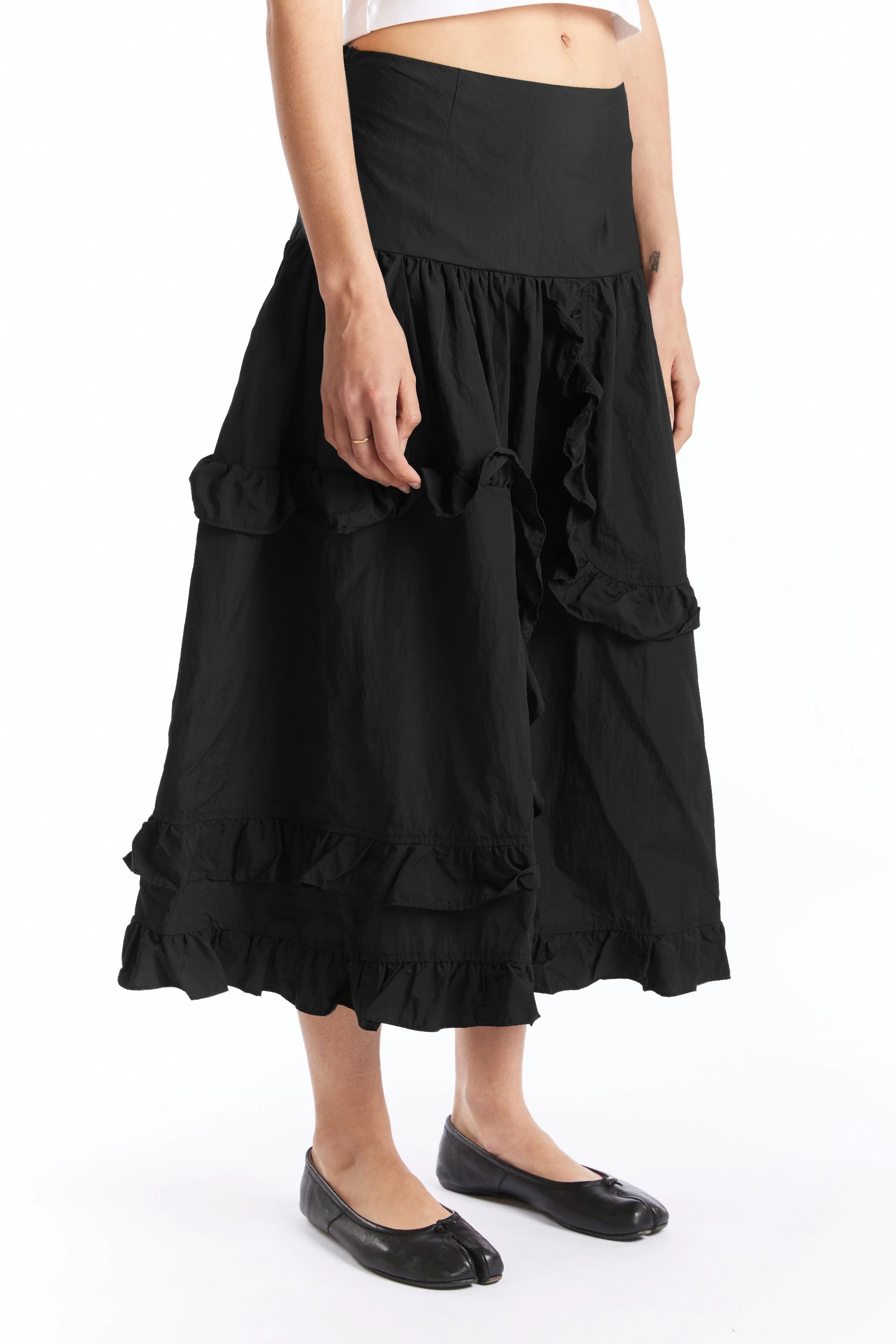 The Pathways Maxi Skirt Black (Exclusive) available online with global shipping, and in PAM Stores Melbourne and Sydney.
