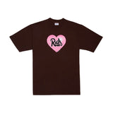 The STRAY RATS - RAT HEART TEE BROWN available online with global shipping, and in PAM Stores Melbourne and Sydney.