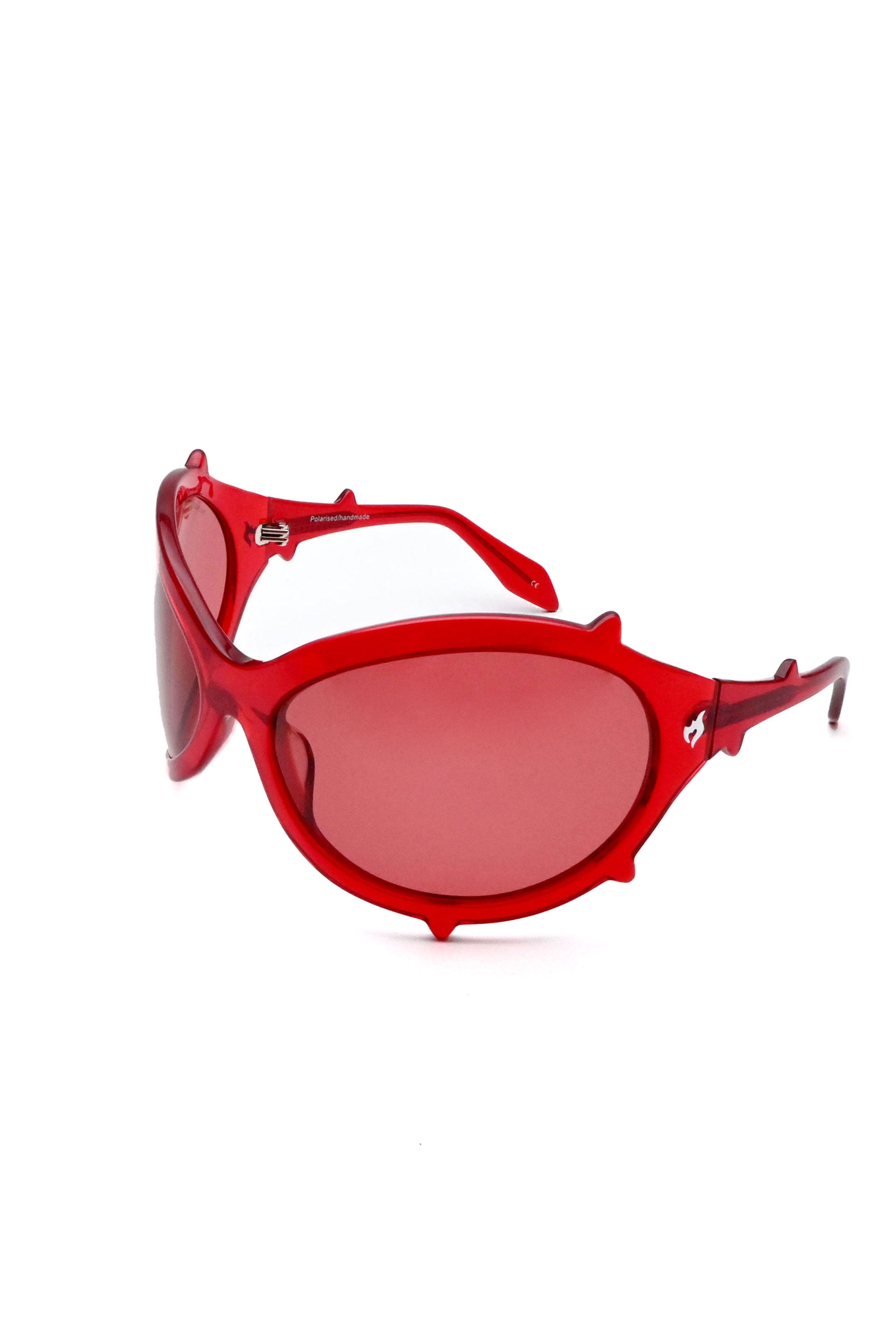 The THE BUG SPIKE SUNGLASSES RED available online with global shipping, and in PAM Stores Melbourne and Sydney.