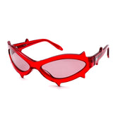 The THE SPIKE SUNGLASSES RED available online with global shipping, and in PAM Stores Melbourne and Sydney.