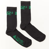 RAYON VERT - GOLGOTHA BLACK PROBLEM SOCKS
