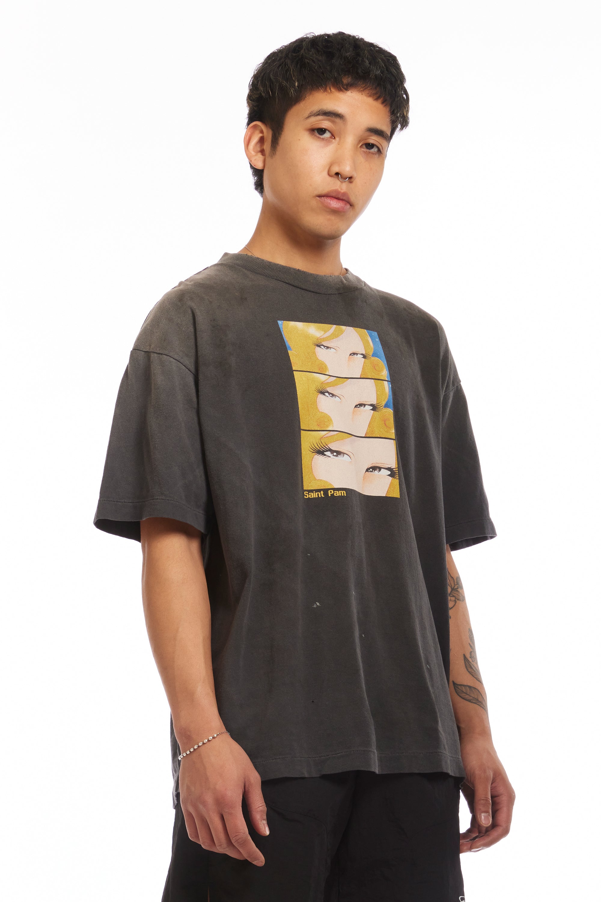 The SAINT Mxxxxxx x P.A.M TEE - SAINT/PAM - BLACK available online with global shipping, and in PAM Stores Melbourne and Sydney.