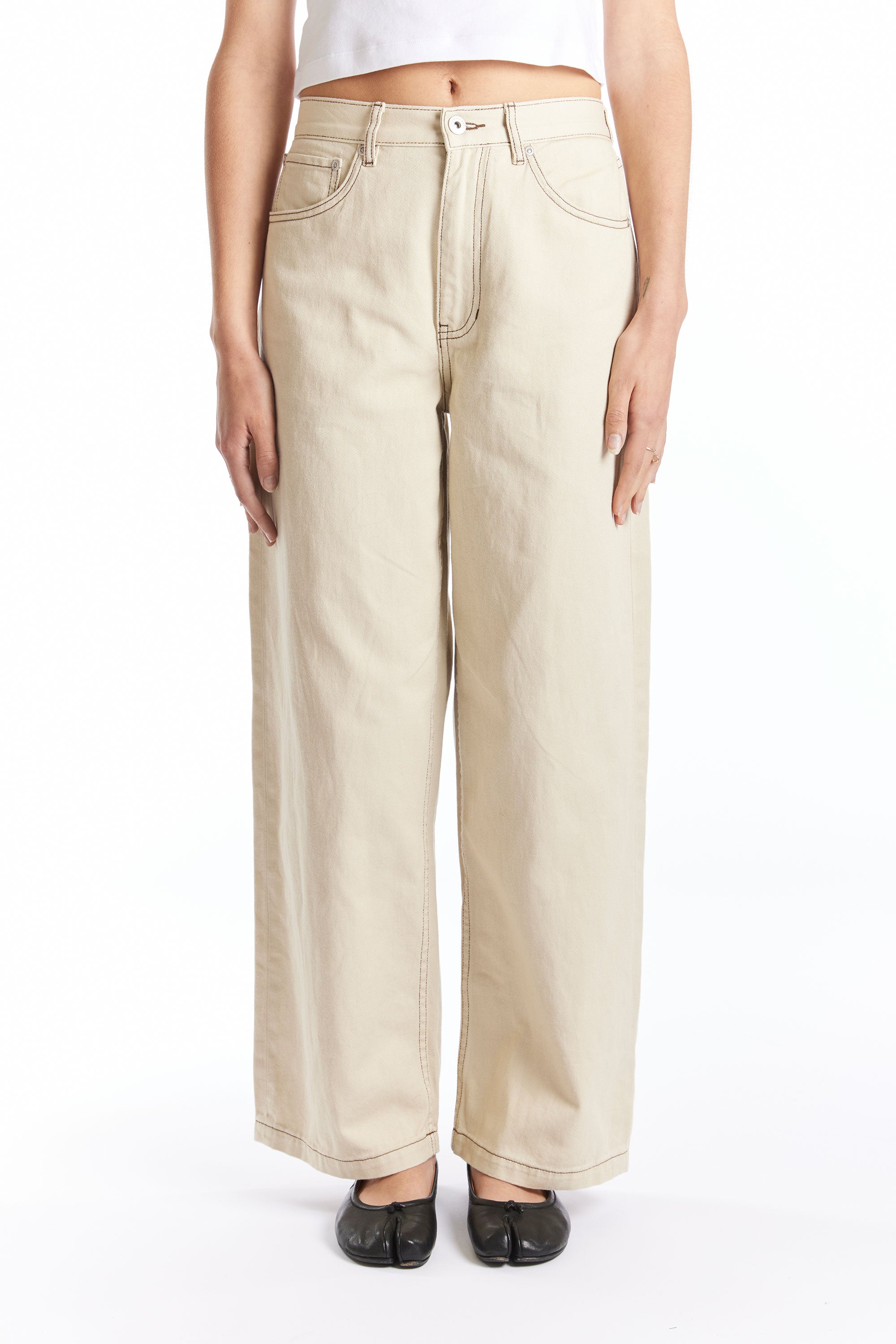 The ALTO JEANS SAND available online with global shipping, and in PAM Stores Melbourne and Sydney.