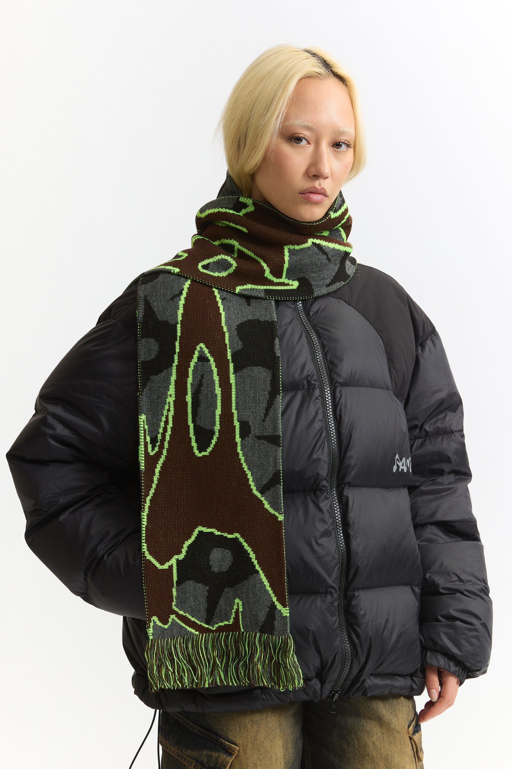 The Urchin Spike Scarf available online with global shipping, and in PAM Stores Melbourne and Sydney.