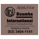 The KUUMBA - DESIGNERS INCENSE SEDUCTION available online with global shipping, and in PAM Stores Melbourne and Sydney.