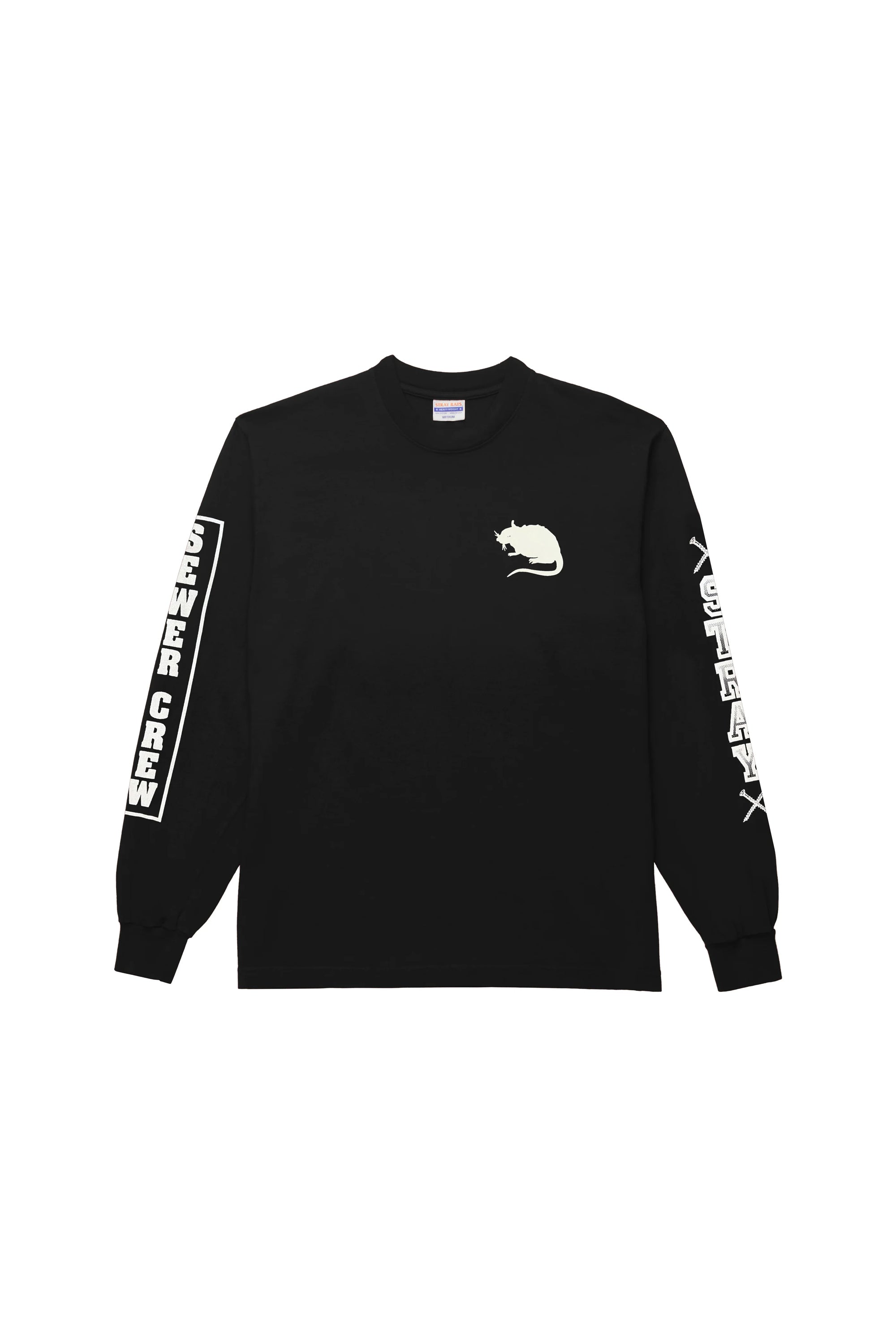The Sewer Crew L/S Tee Black available online with global shipping, and in PAM Stores Melbourne and Sydney.