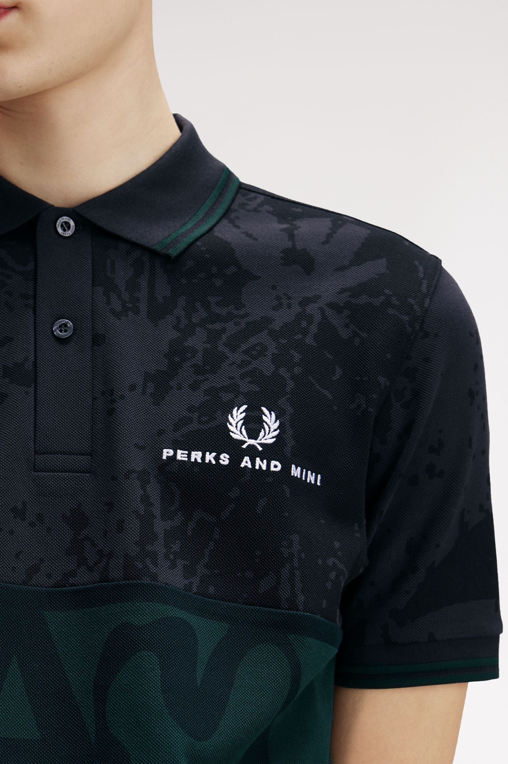 The Perks And Mini X Fred Perry Polo Shirt available online with global shipping, and in PAM Stores Melbourne and Sydney.