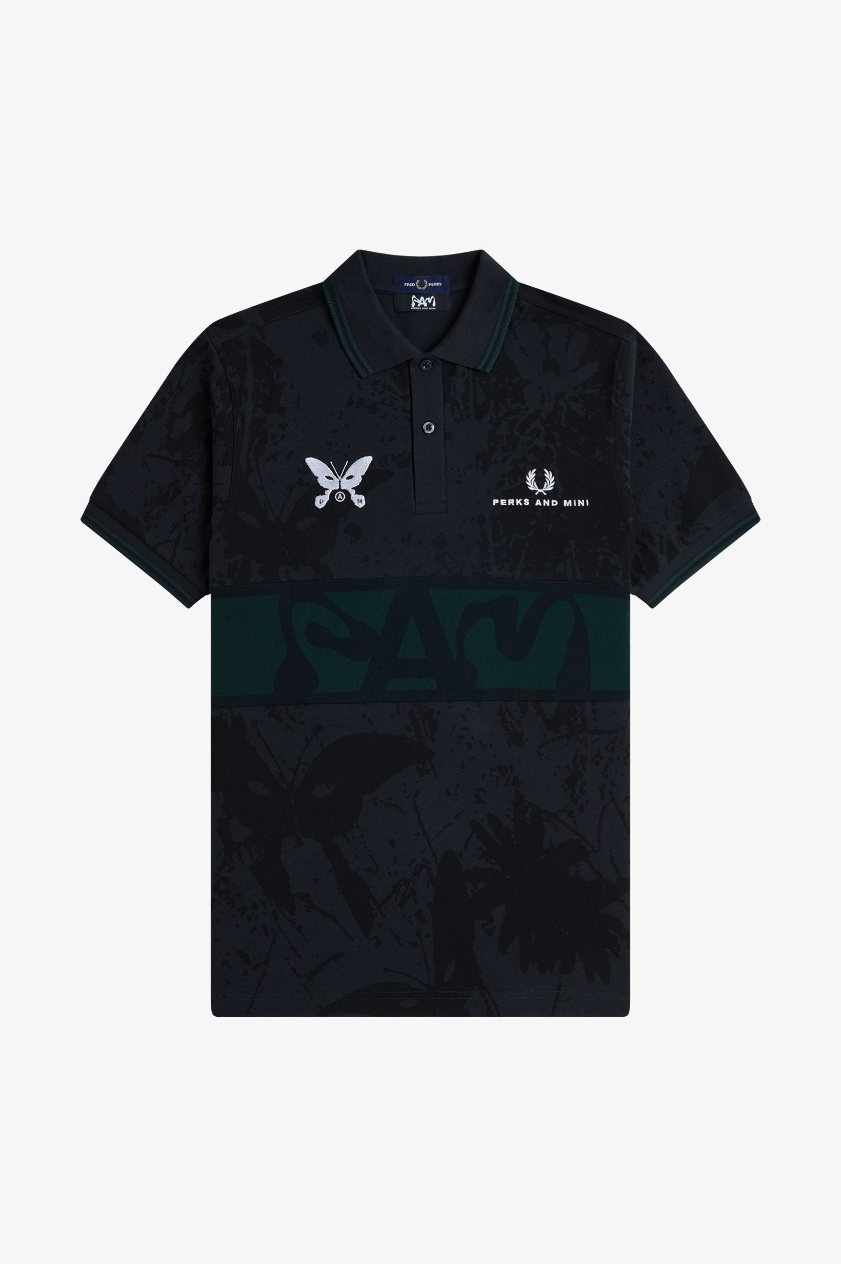The Perks And Mini X Fred Perry Polo Shirt available online with global shipping, and in PAM Stores Melbourne and Sydney.