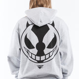 The DEMON HOODIE GREY available online with global shipping, and in PAM Stores Melbourne and Sydney.