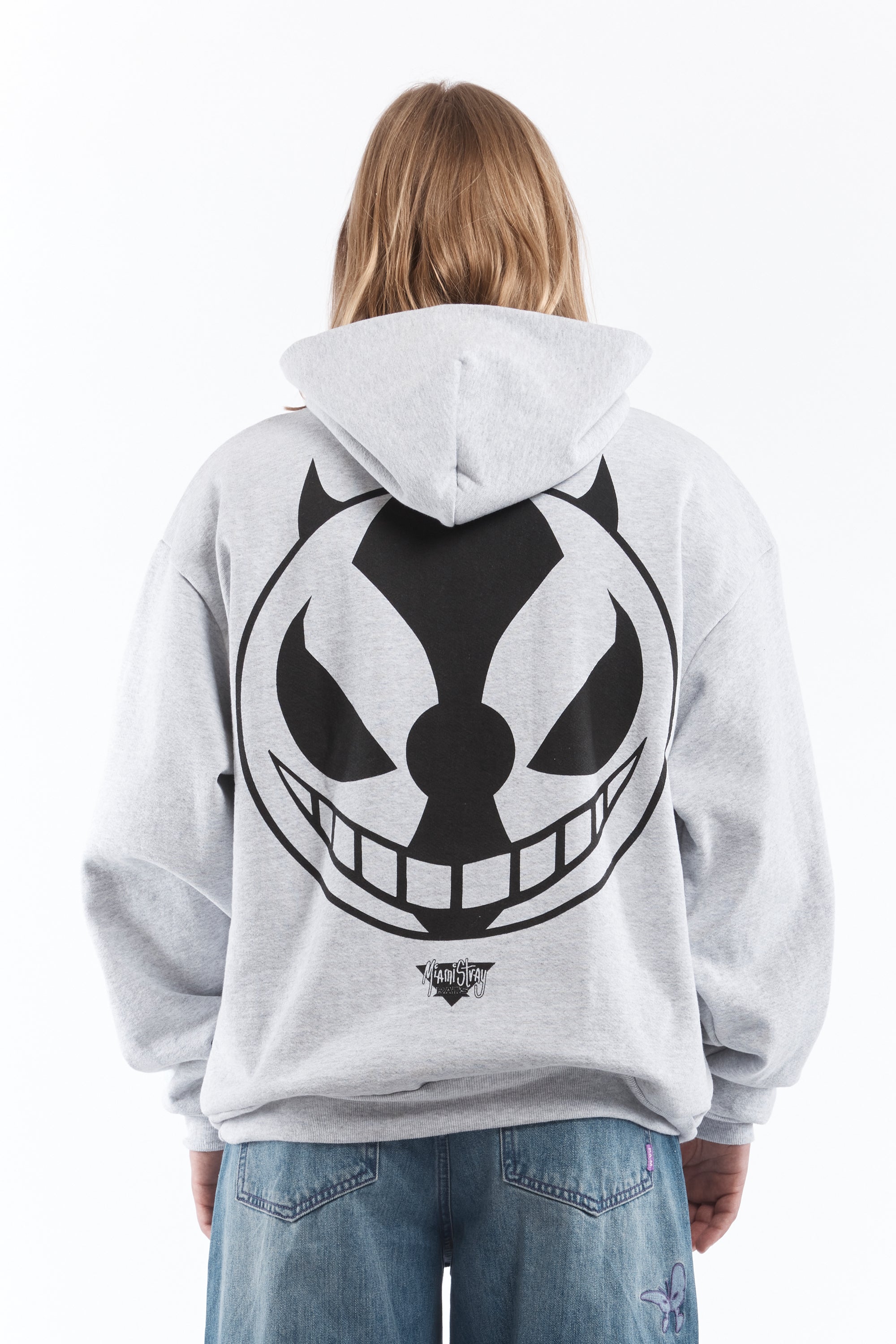 The DEMON HOODIE GREY available online with global shipping, and in PAM Stores Melbourne and Sydney.