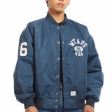 The NYLON TWILL TEAM JACKET TEAL available online with global shipping, and in PAM Stores Melbourne and Sydney.