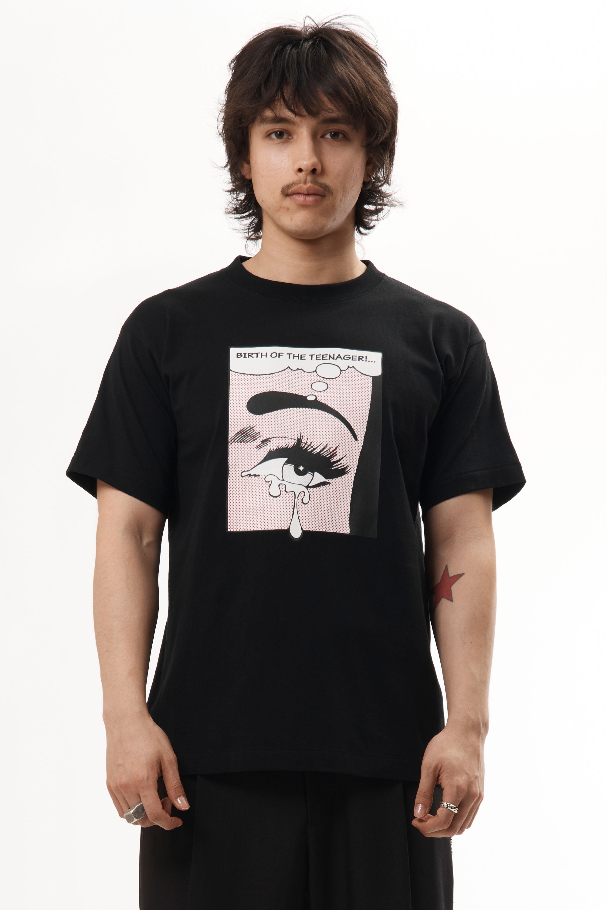 The Tears Tee Black available online with global shipping, and in PAM Stores Melbourne and Sydney.
