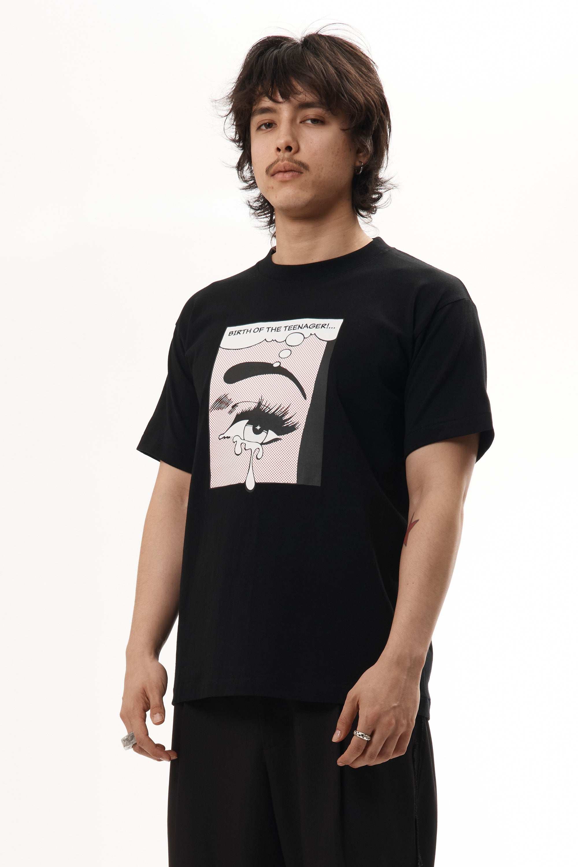 The Tears Tee Black available online with global shipping, and in PAM Stores Melbourne and Sydney.