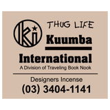 The KUUMBA - DESIGNERS INCENSE 30 PACK 1/2 SIZE THUG LIFE available online with global shipping, and in PAM Stores Melbourne and Sydney.