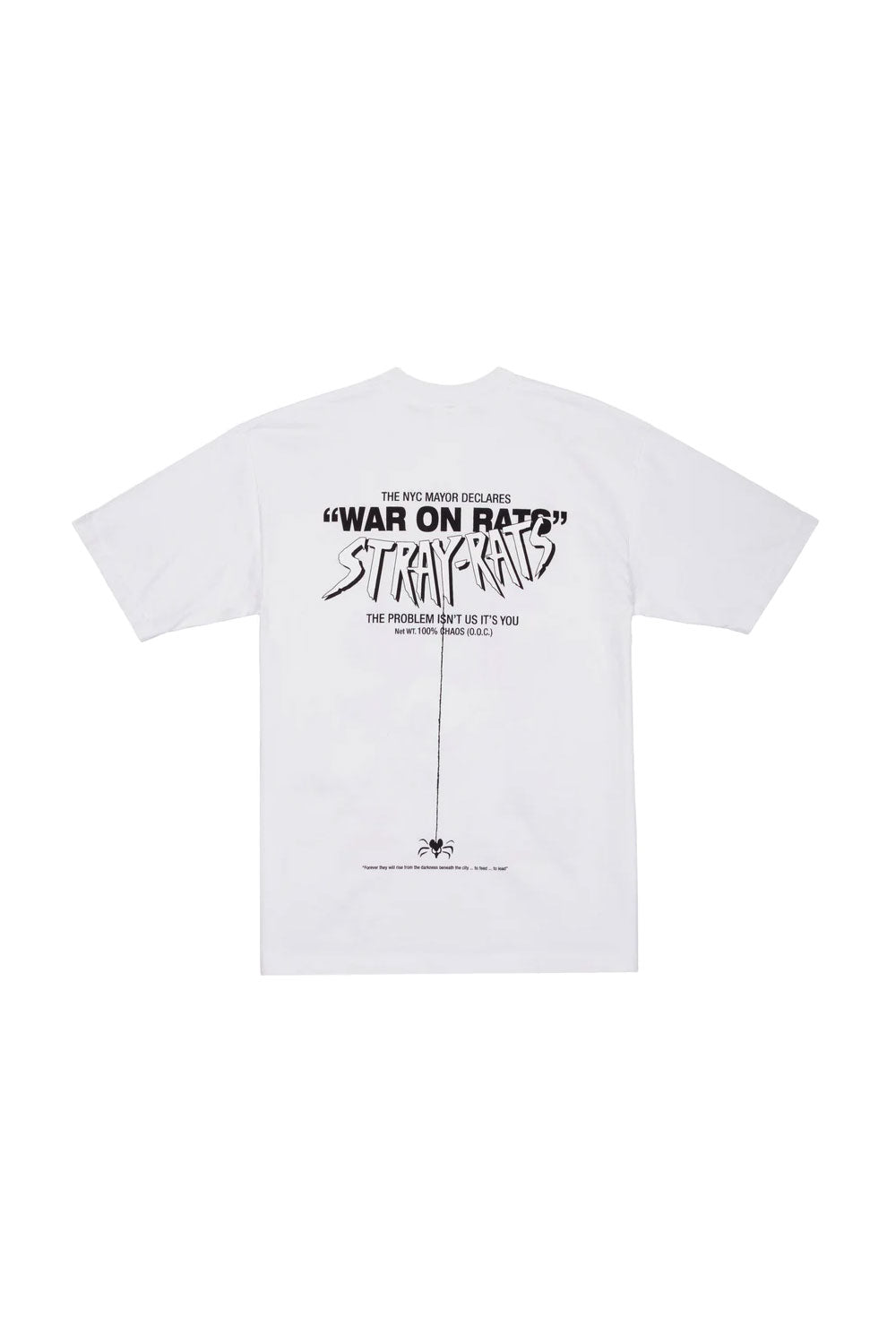 The STRAY RATS - WAR ON RATS TEE  available online with global shipping, and in PAM Stores Melbourne and Sydney.