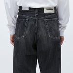 The WASHED DENIM DP / WIDE PANTS BLACK available online with global shipping, and in PAM Stores Melbourne and Sydney.